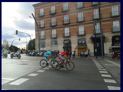 Murcia City Centre South part - Bikes pass at Plaza Martínez Tornel.